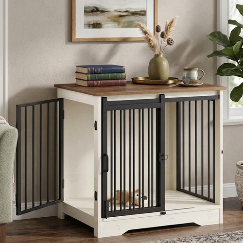 Dog crate furniture - dog,