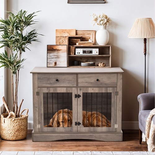 Retro end table - dog, with