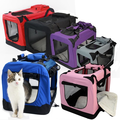 Fabric dog crate pet carrier - fabric,