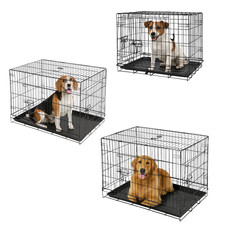 2 Door Metal Dog Crate with