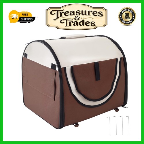 Portable folding pet crate - portable,